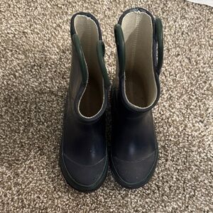 Western Chief Navy Rain Boots with Green Trim